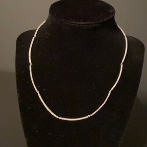 Silver Henri Bendel luxe necklace